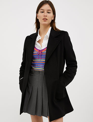 Shortrun wool coat - black - MAX&Co.