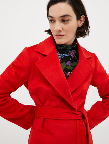 Shortrun wool coat - red - MAX&Co.