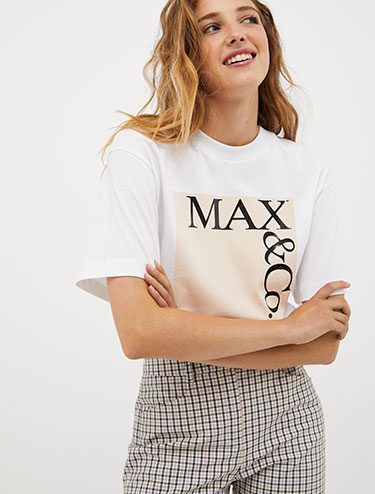 Logo-print T-shirt - wisteria - MAX&Co.